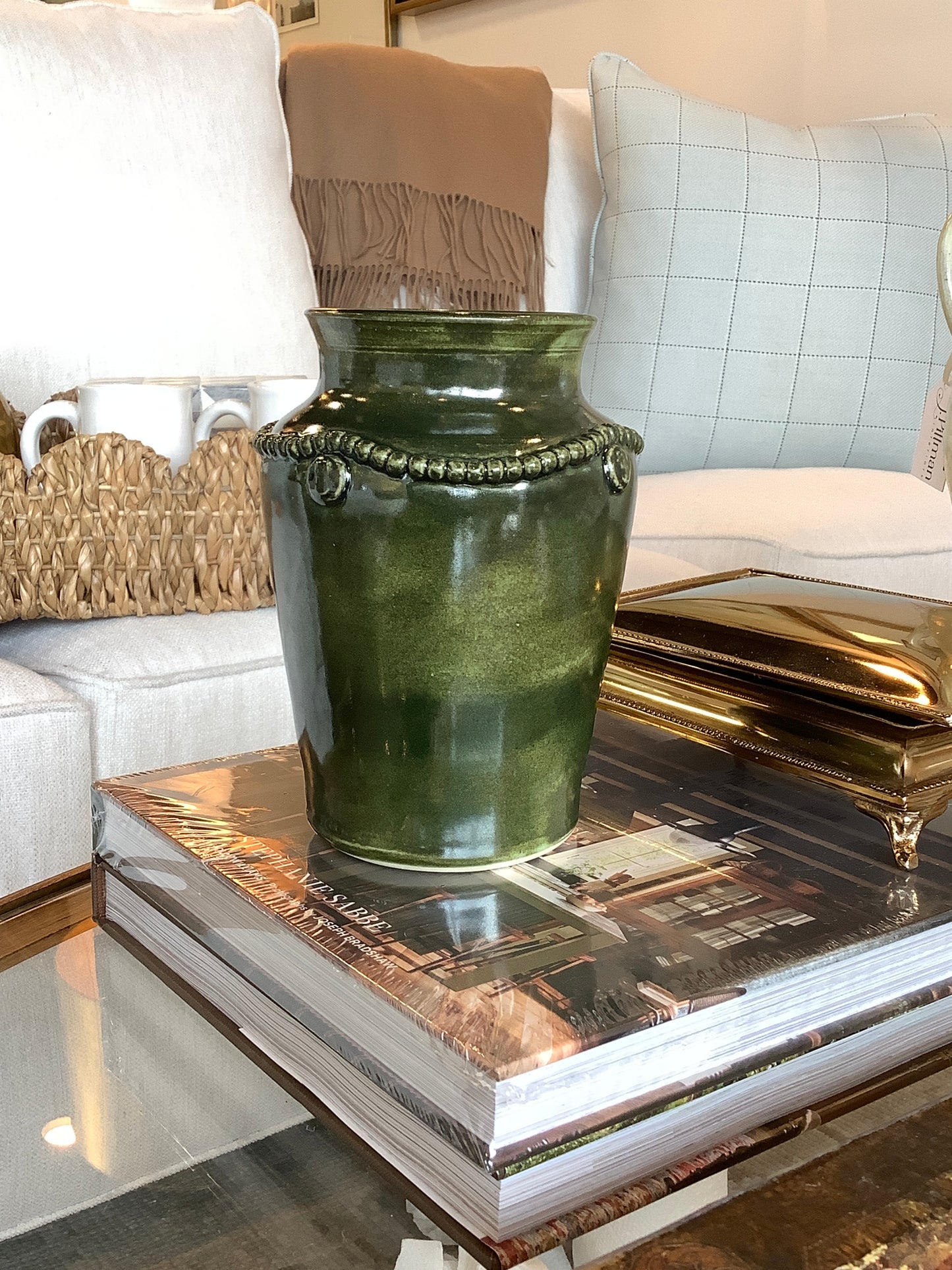 Parchment Pottery "Caroline" Cameo Vase