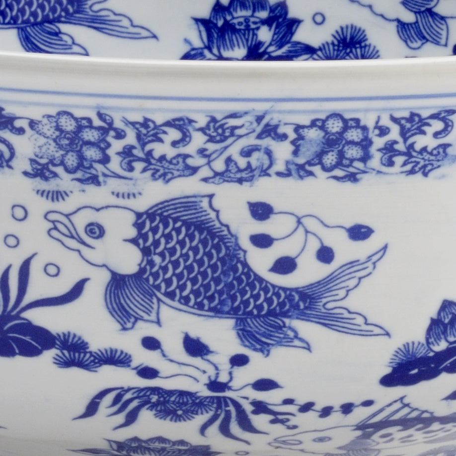 Blue and White Chinoiserie Bowl