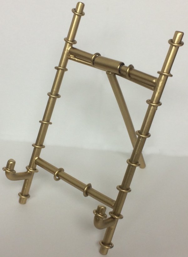 6" Antique Gold Easel