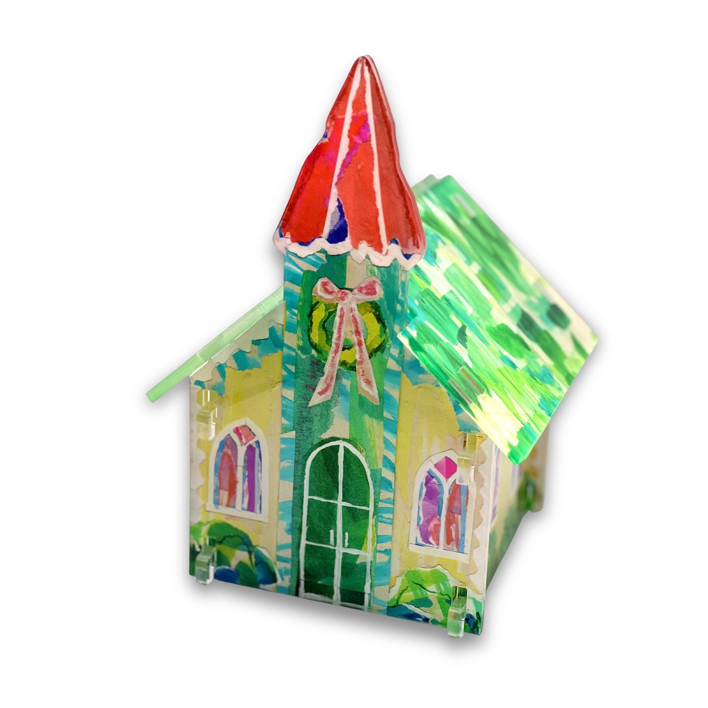 ACRYLIC CHRISTMAS VILLAGE: CHURCH