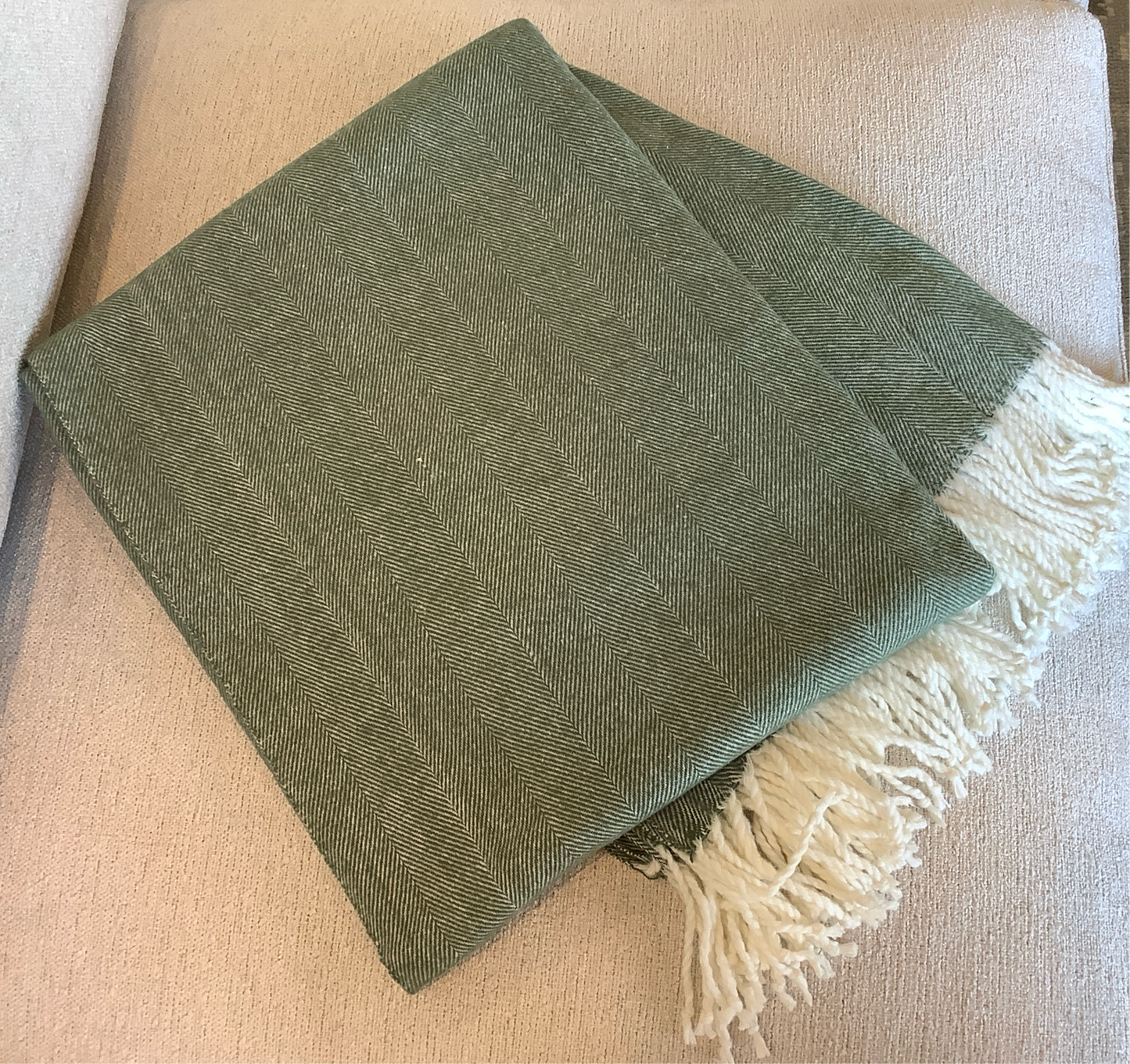 Woven Herringbone Blanket