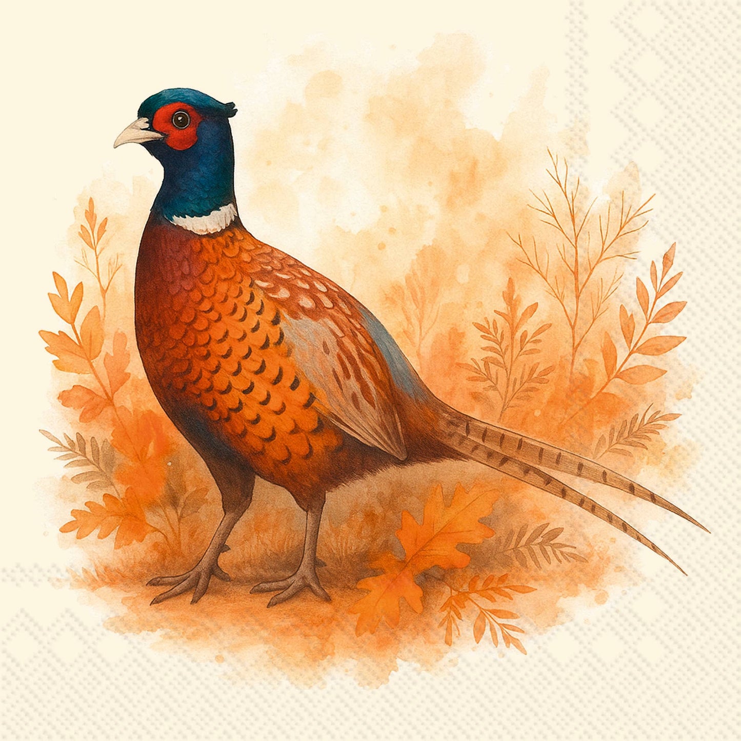 Pheasant Field Cocktail Napkins