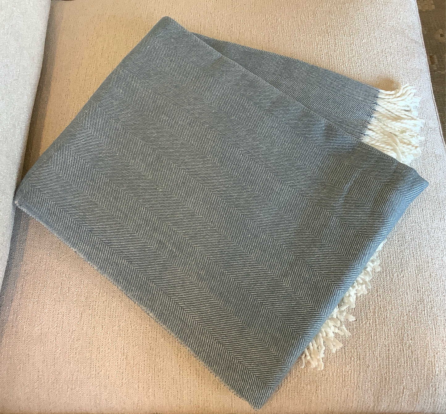Woven Herringbone Blanket