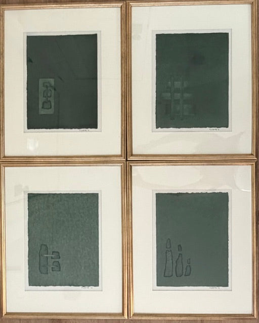 MGH Green Abstract Art
