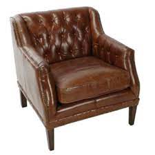 Tufted Leather Club Chair