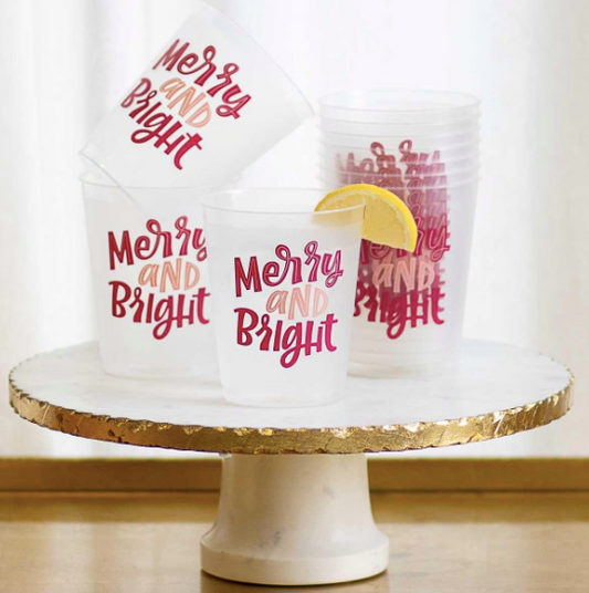 Merry & Bright Frosted Cups