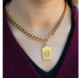 Wesley Necklace with Paige Pendant 18"
