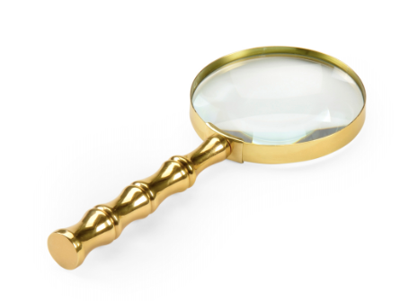 Bamboo Magnifier Brass