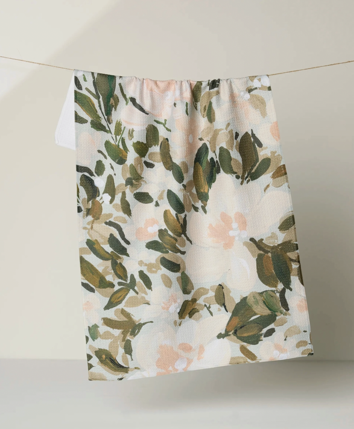 Geometry Tea Towel - Painted Blossoms