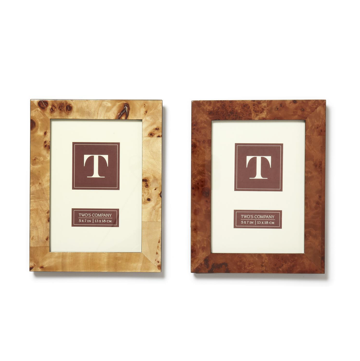 5X7 Burled Wood Frame