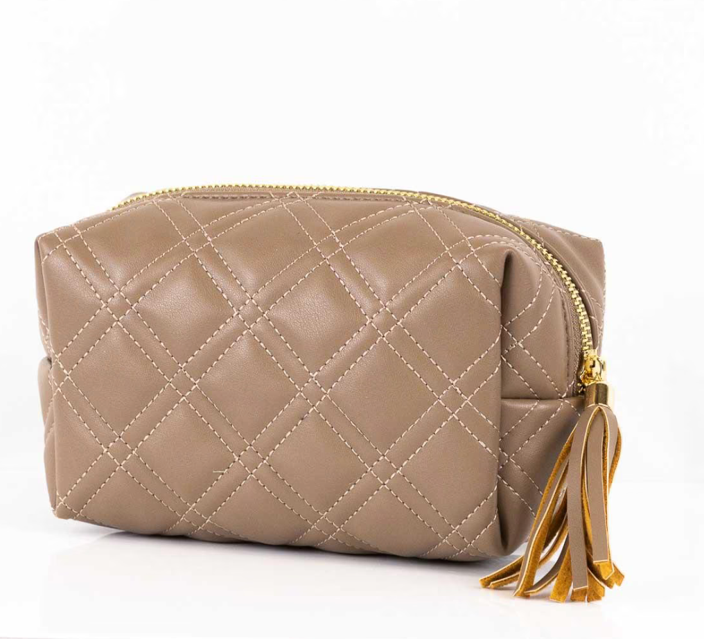 Taupe Cosmetic Bag