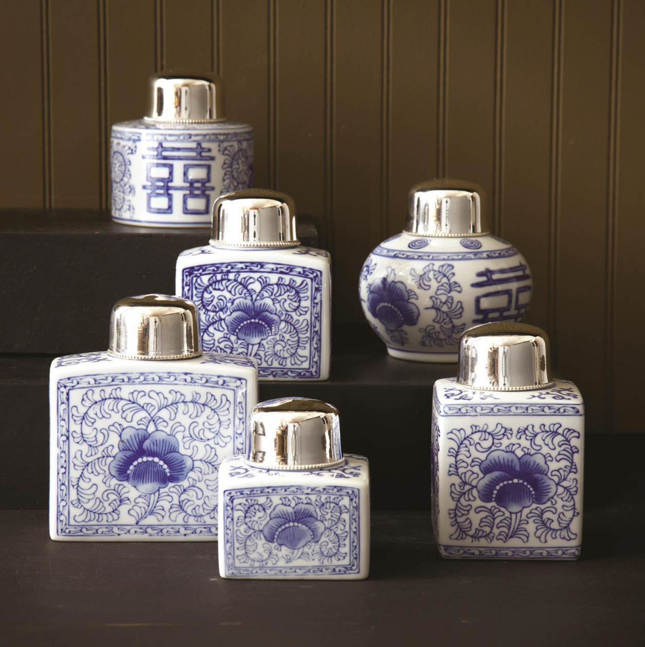 Blue & White Tea Jar
