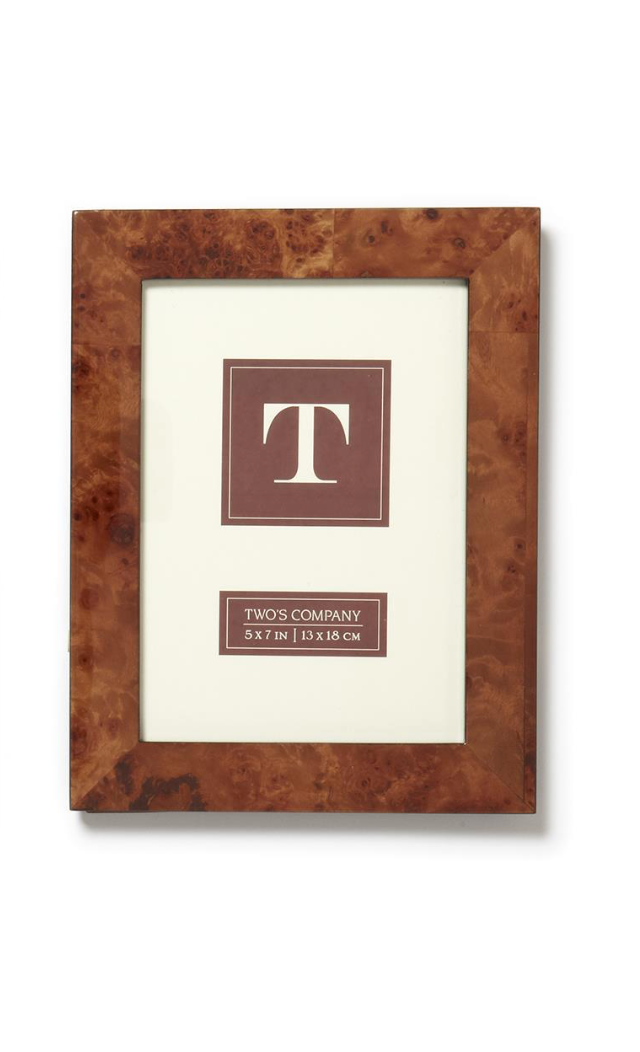 5X7 Burled Wood Frame
