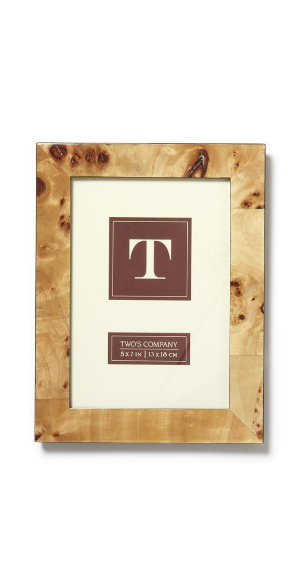5X7 Burled Wood Frame