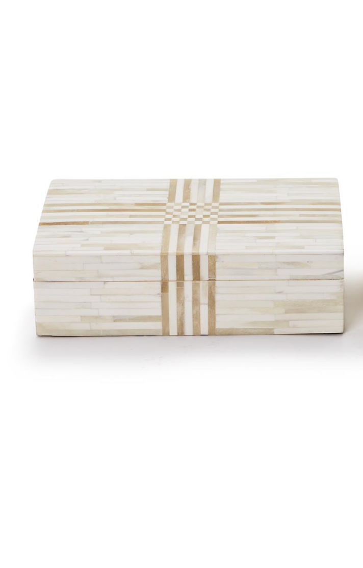 White and Brown Bone Box