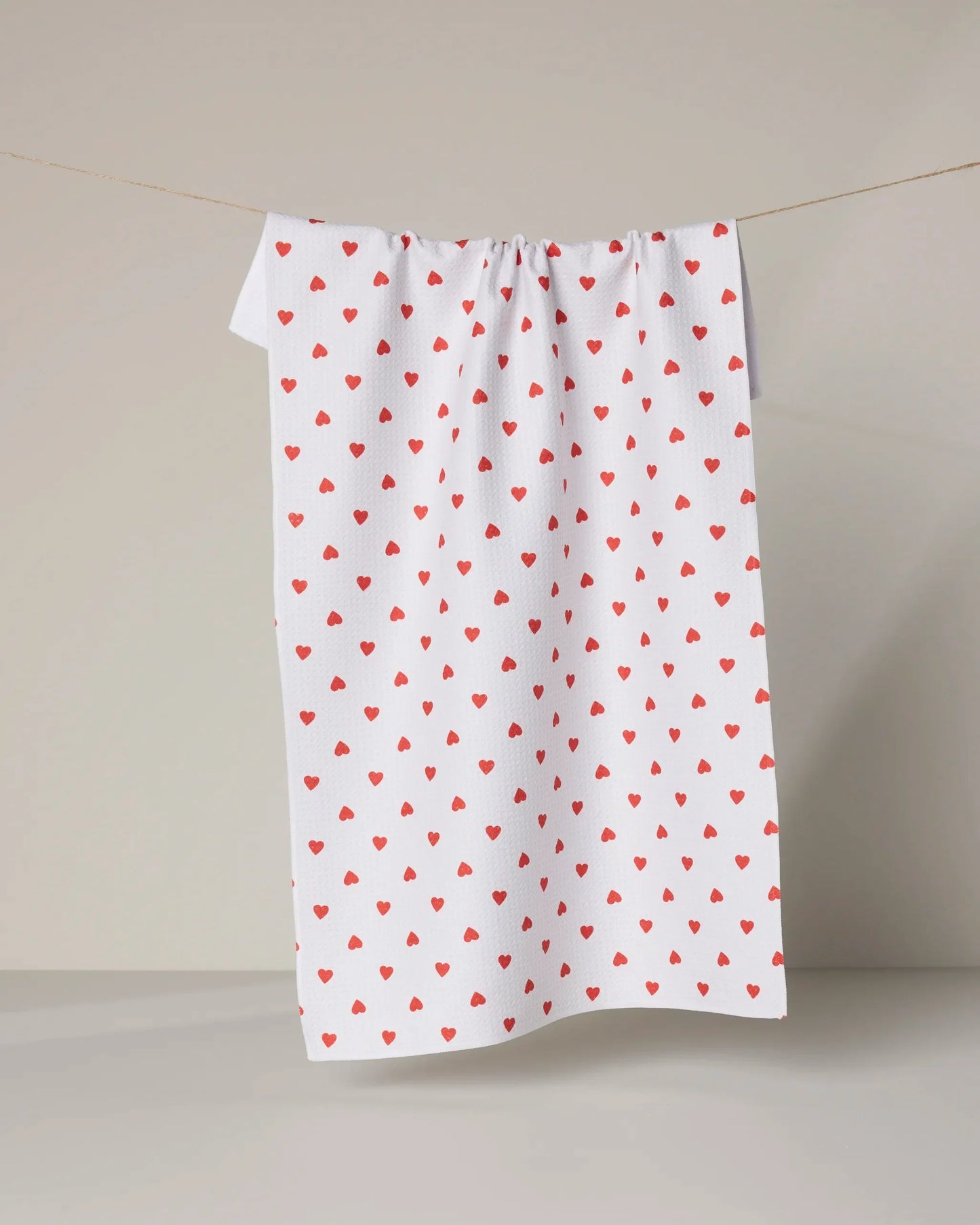Geometry Baby Hearts Tea Towel
