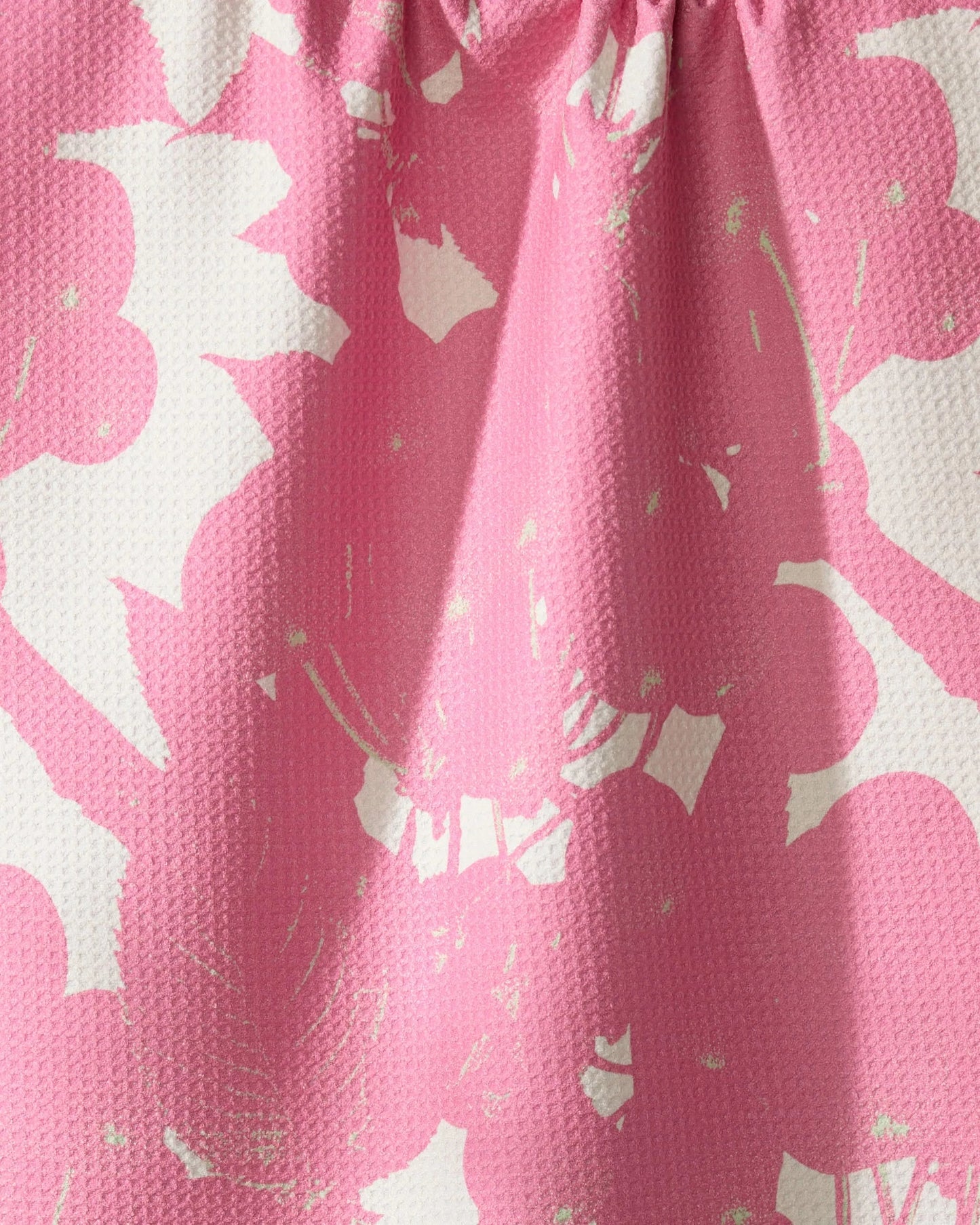 Geometry Bramble Pink Tea Towel