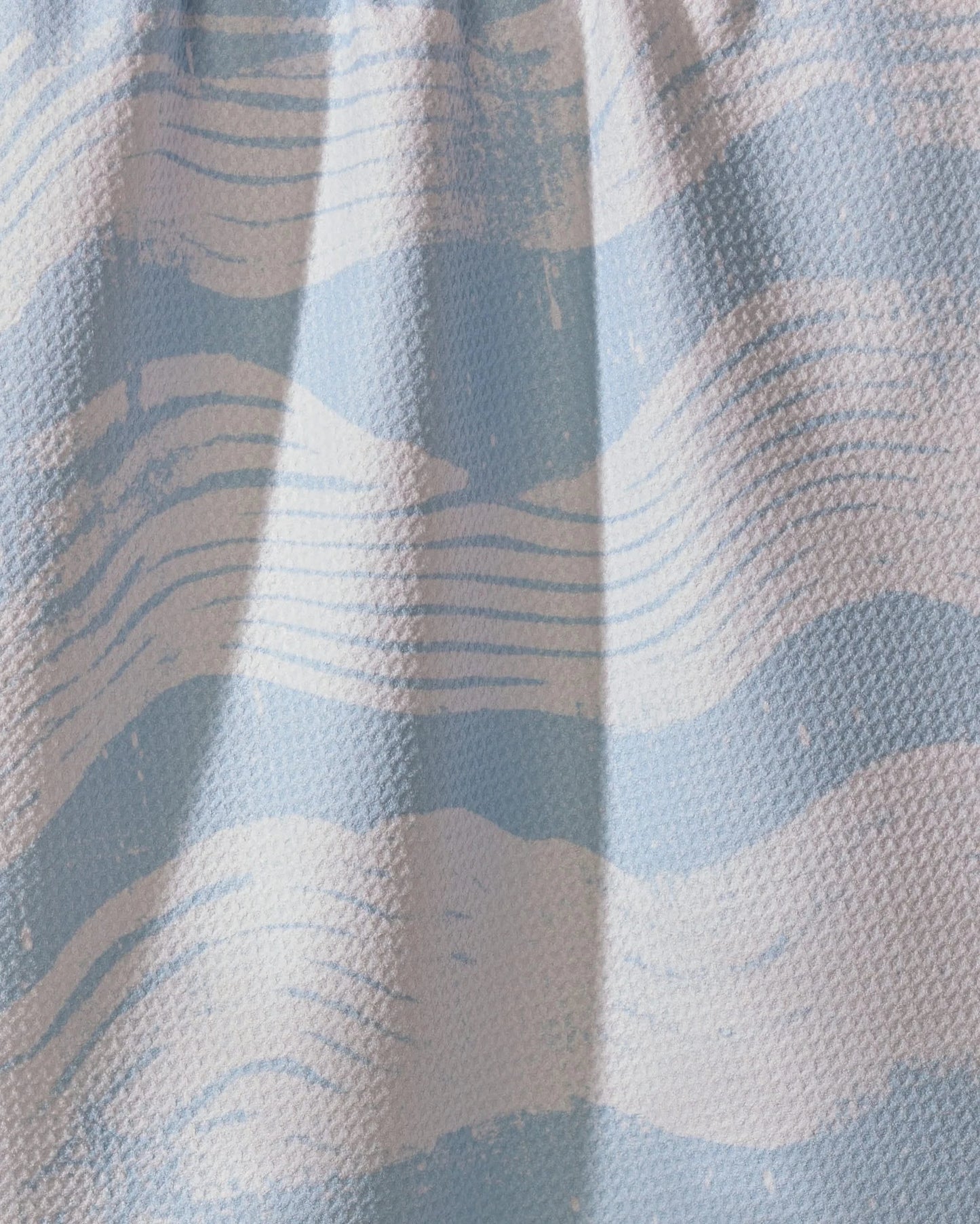 Geometry Light Blue Tea Towel