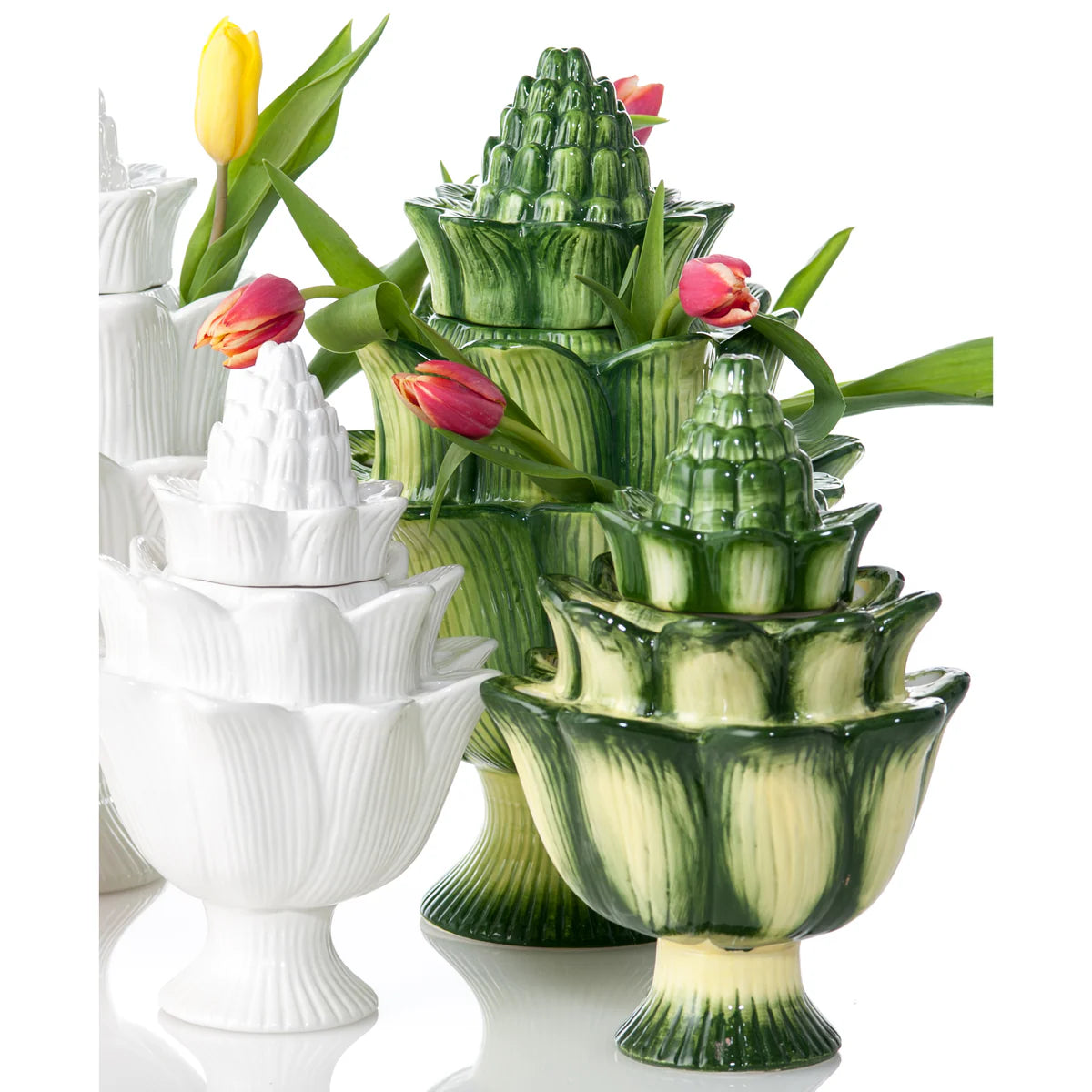 Large Green Tulipiere