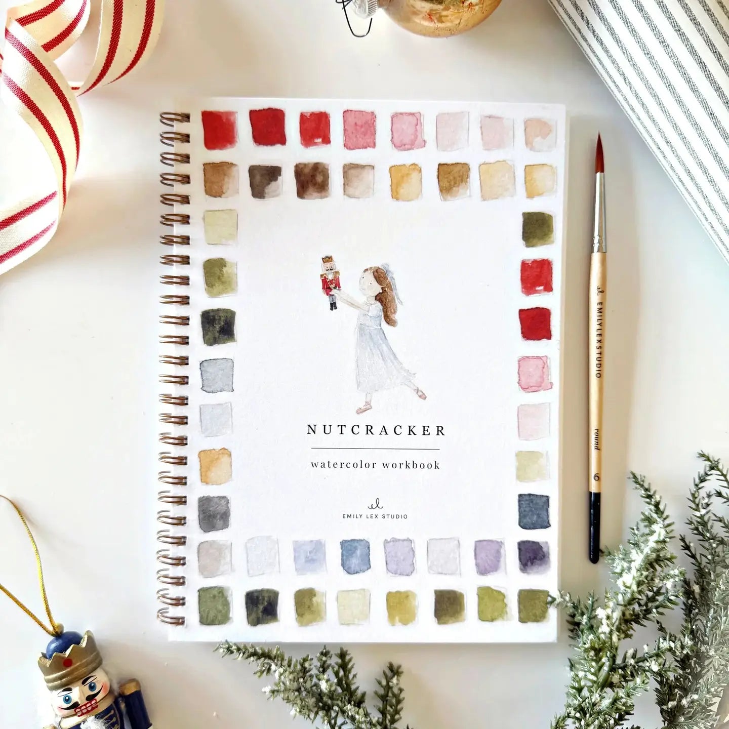 Emily Lex Nutcracker Watercolor Workbook