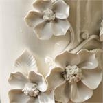 Sculpted Off White Vase