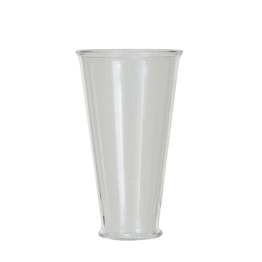 Large Etched Drinking Glass