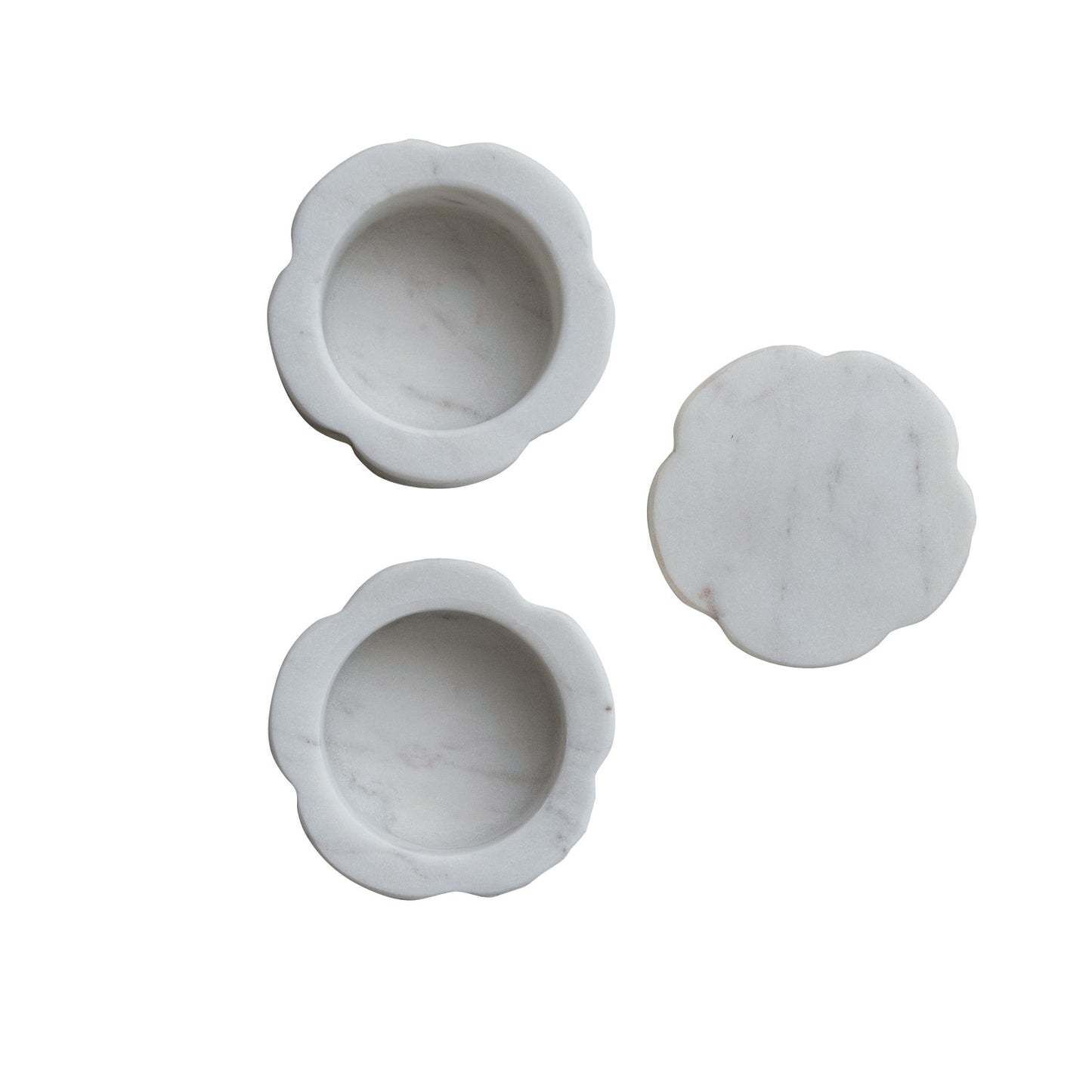 Marble Stackable Pinch Pots