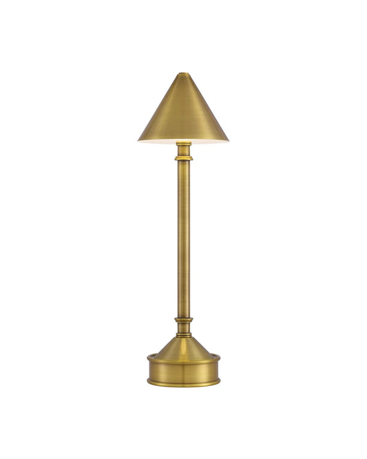 Traipse Brass Cordless Lamp