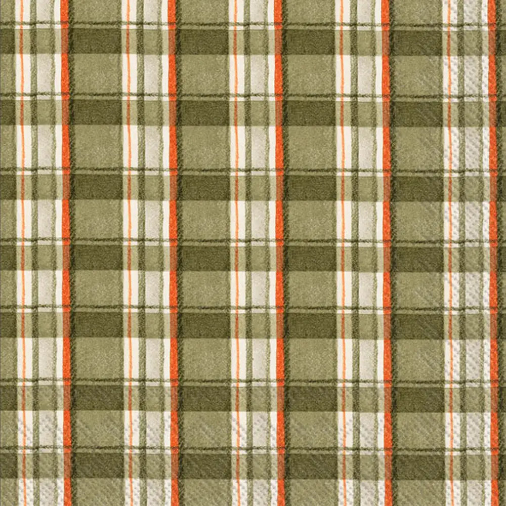 Plaid Cocktail Napkins