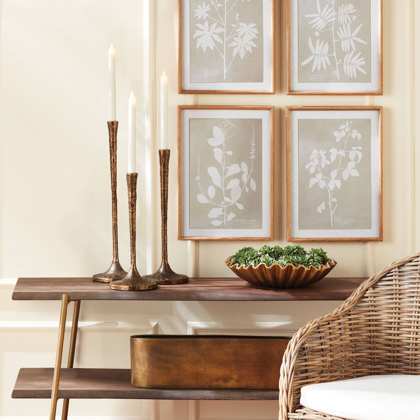 Tall Brass Taper Holders