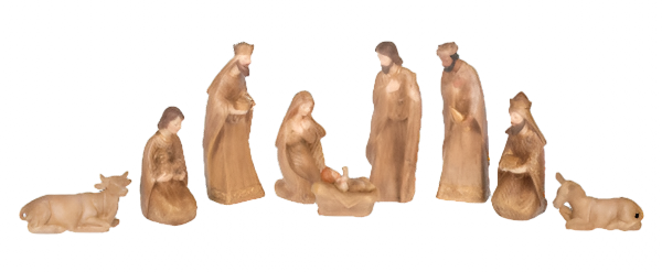 Wooden Nativity Scene