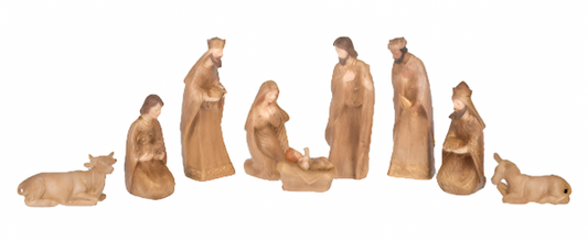 Wooden Nativity Scene