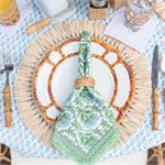 Blue and Green Floral Napkins