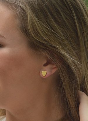Shield Stud Earrings