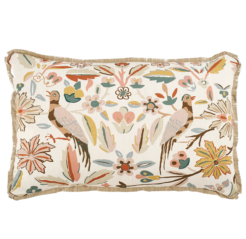 Whimsical Pheasant Pillow