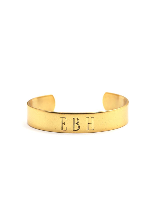 Monogram Cuff Engraved