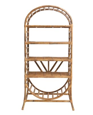 Handmade Rattan 4 Shelf Unit
