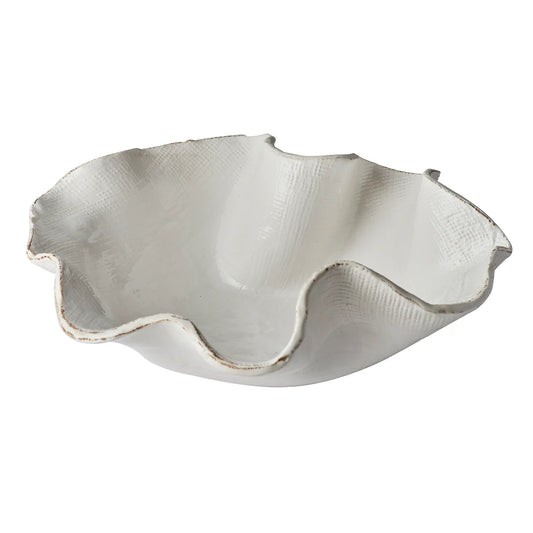 White Textured Bowl