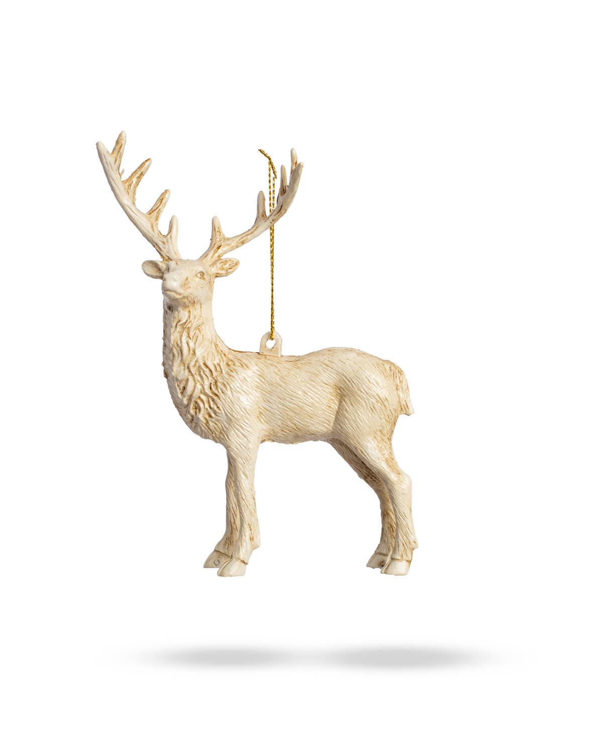 Cupid  Reindeer Ornament - Gold 6"