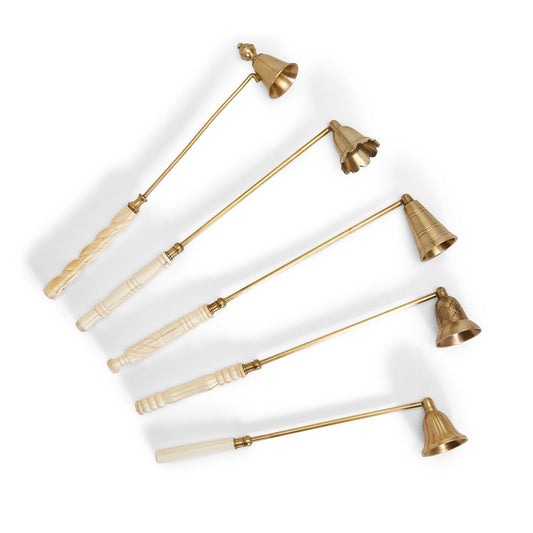 Assorted Design Antiqued Gold Candle Snuffer