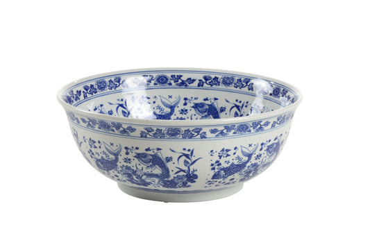 Blue and White Chinoiserie Bowl