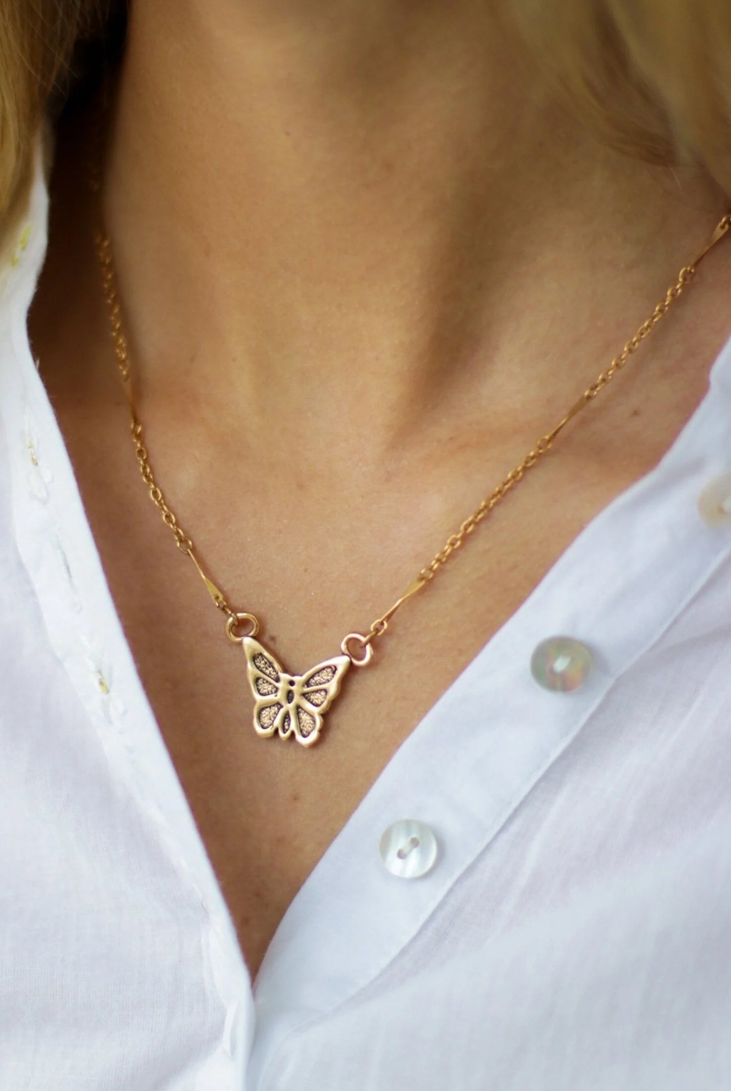 18" Butterfly Necklace