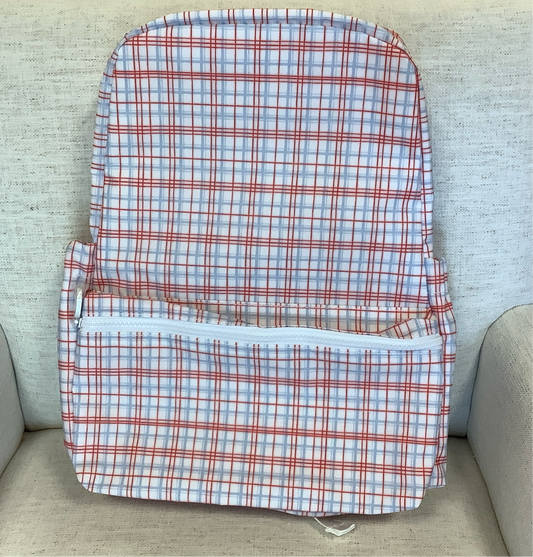 Classic Plaid Red Backpack