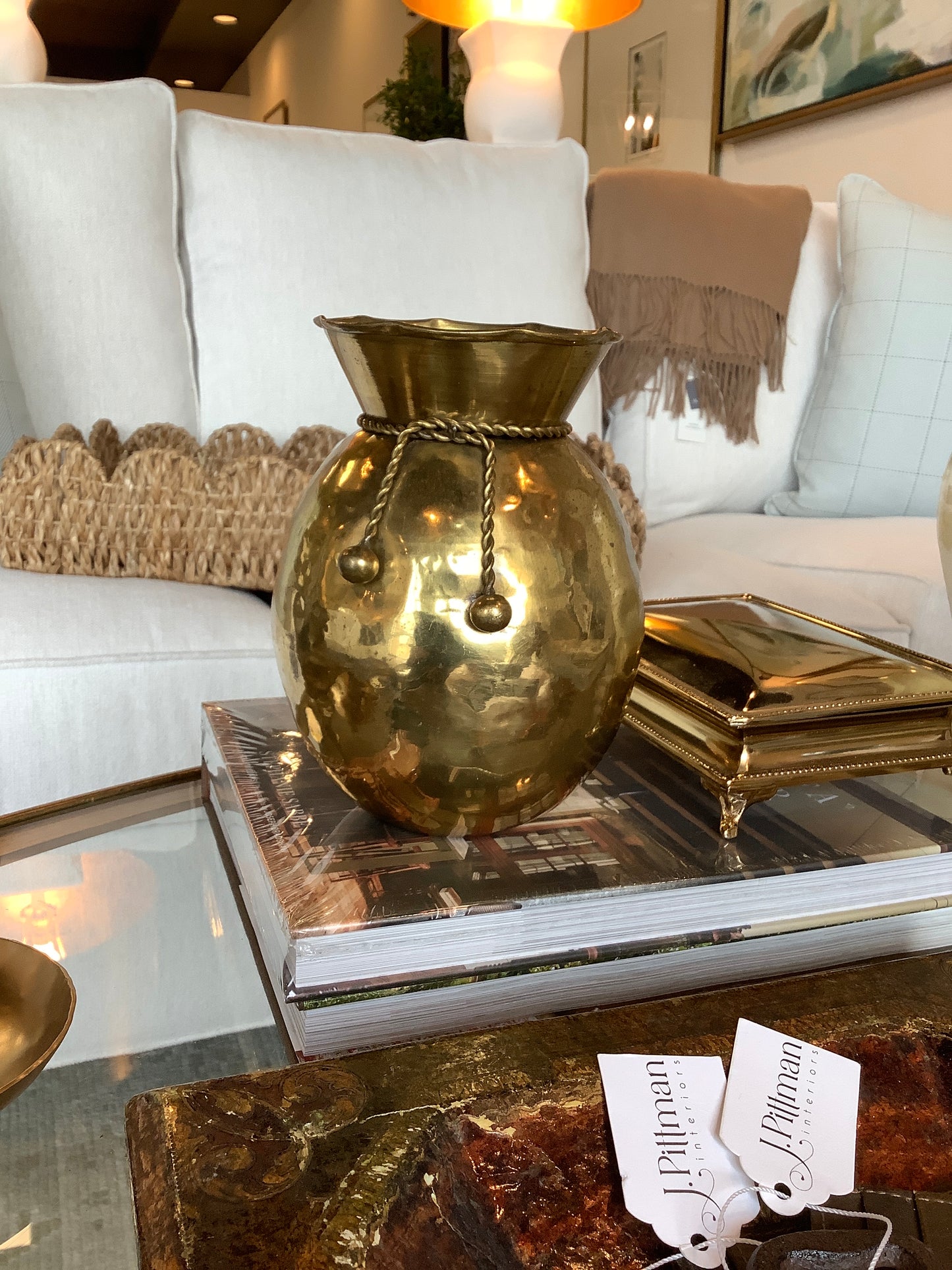 Brass Rope Vase