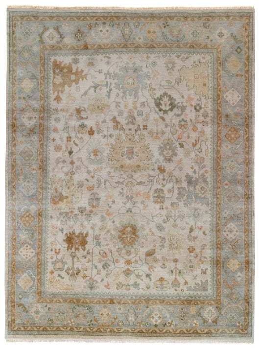 Classic Oushak Ivory & Blue