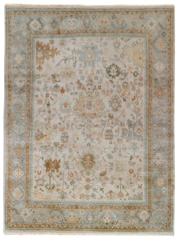 Classic Oushak Ivory & Blue