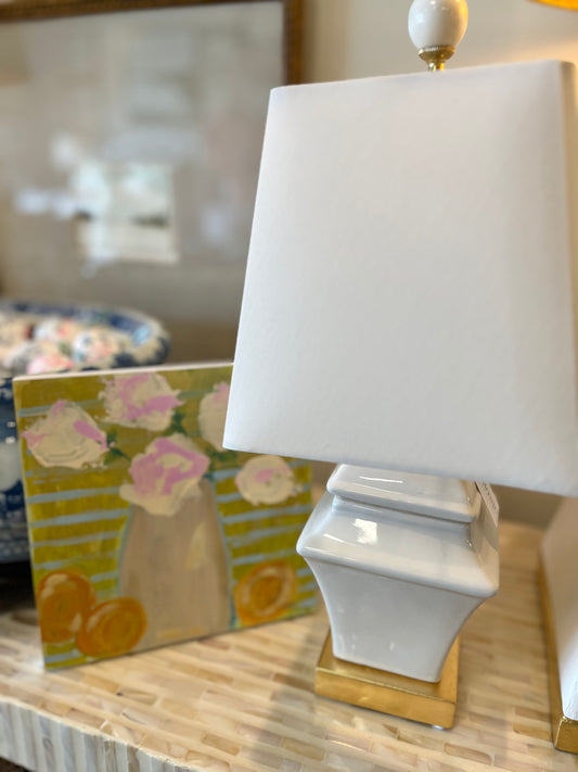 Floral and Citrus Wooden Canvas