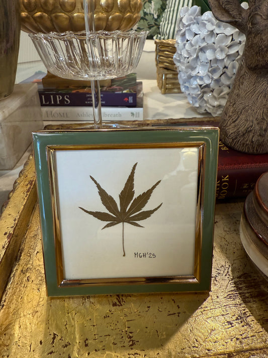 Square Framed Gold Leaf Art