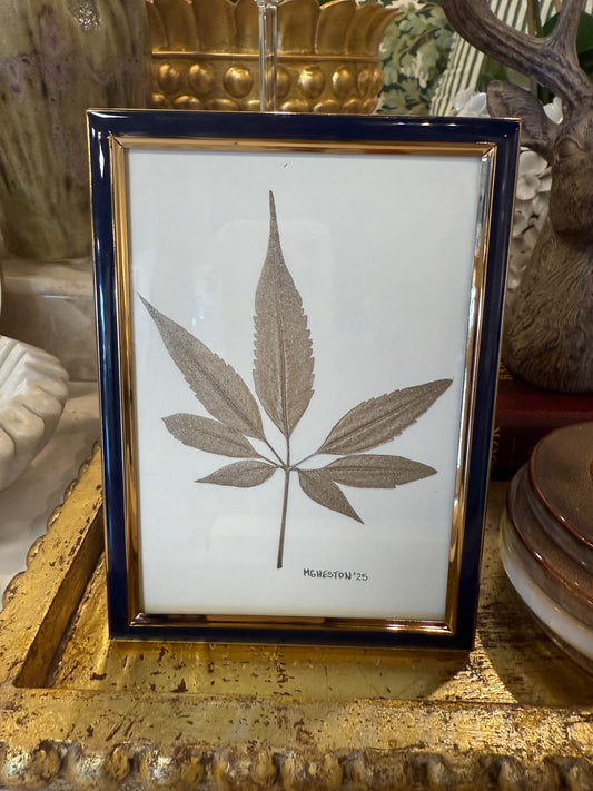 Square Framed Gold Leaf Art