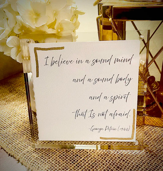 Sound Mind Acrylic Frame